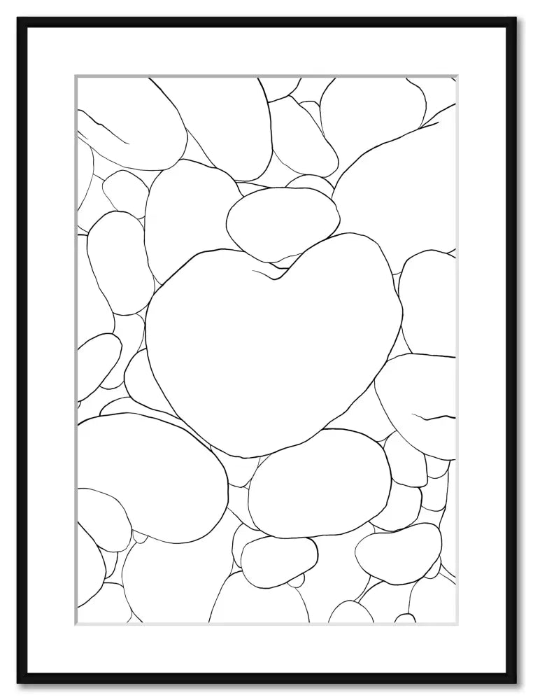 Beach Walk Nr. 01 Framed Art Print 45 x 60 cm (size of the frame)