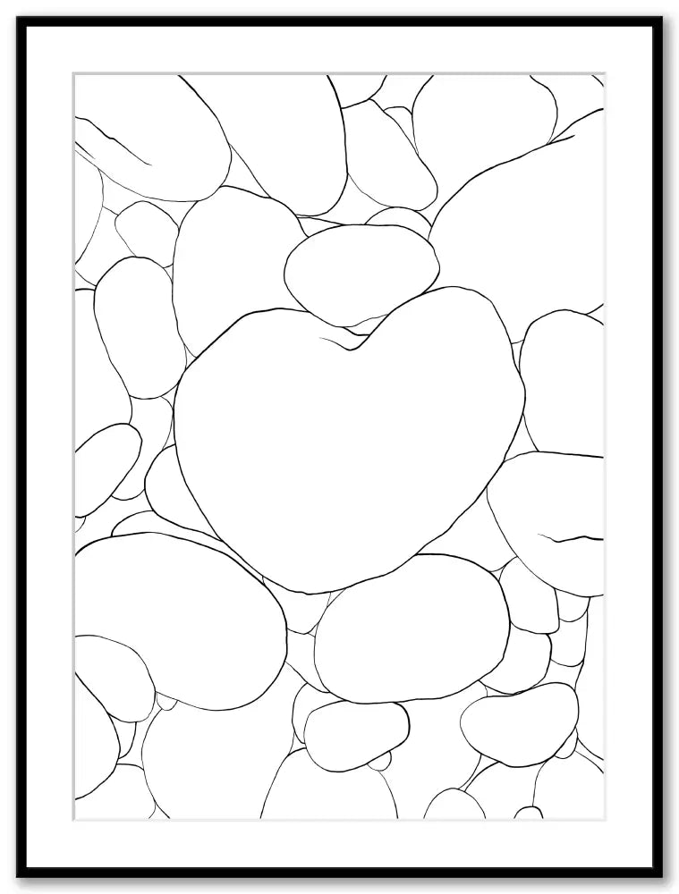 Beach Walk Nr. 01 Framed Art Print 60 x 80 cm (size of the frame)